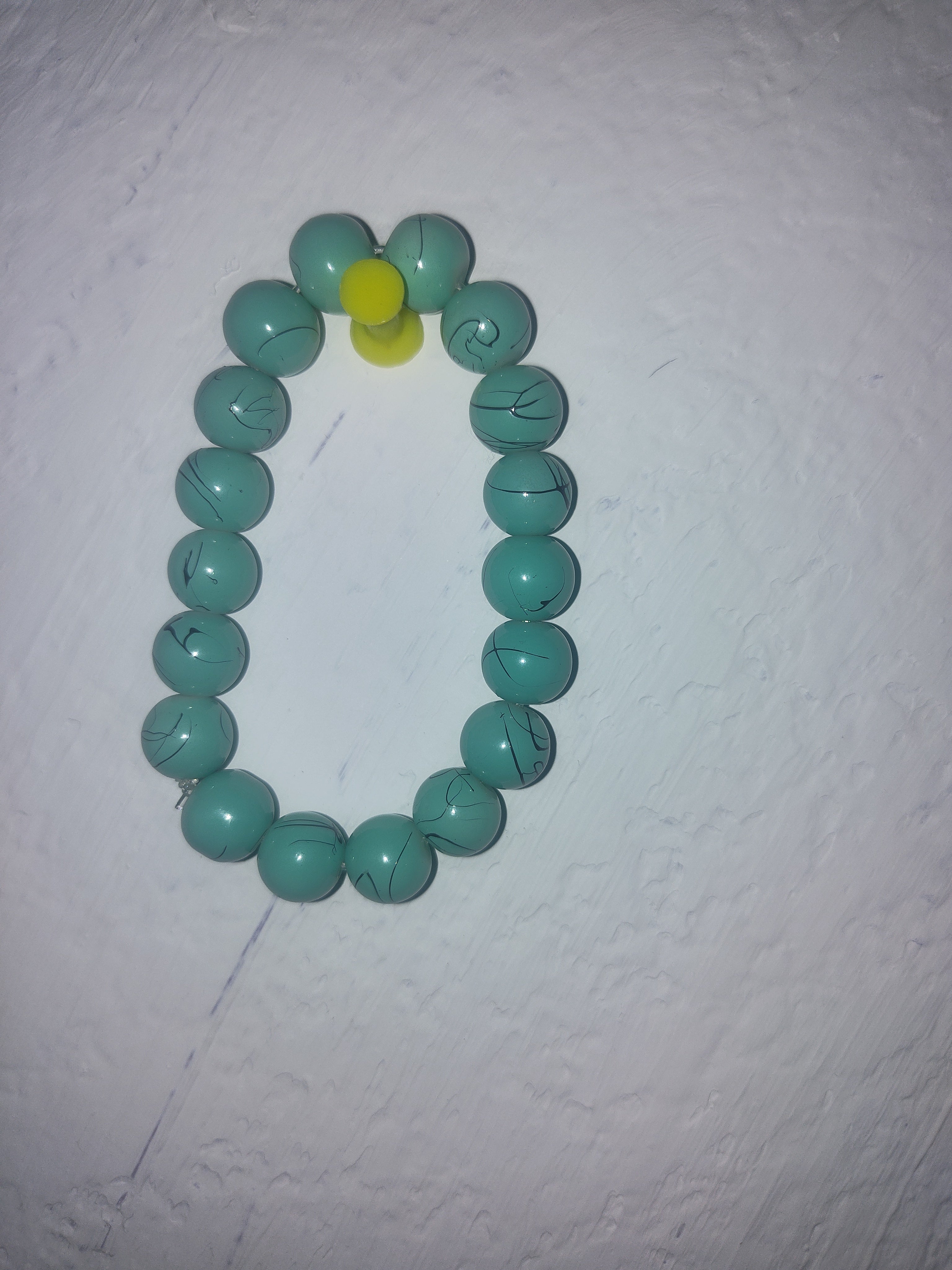 Glass beaded bracelet