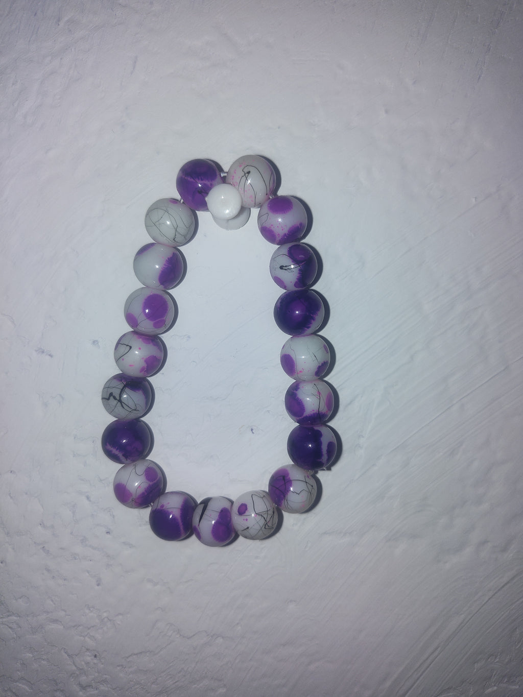 Glass beaded bracelet