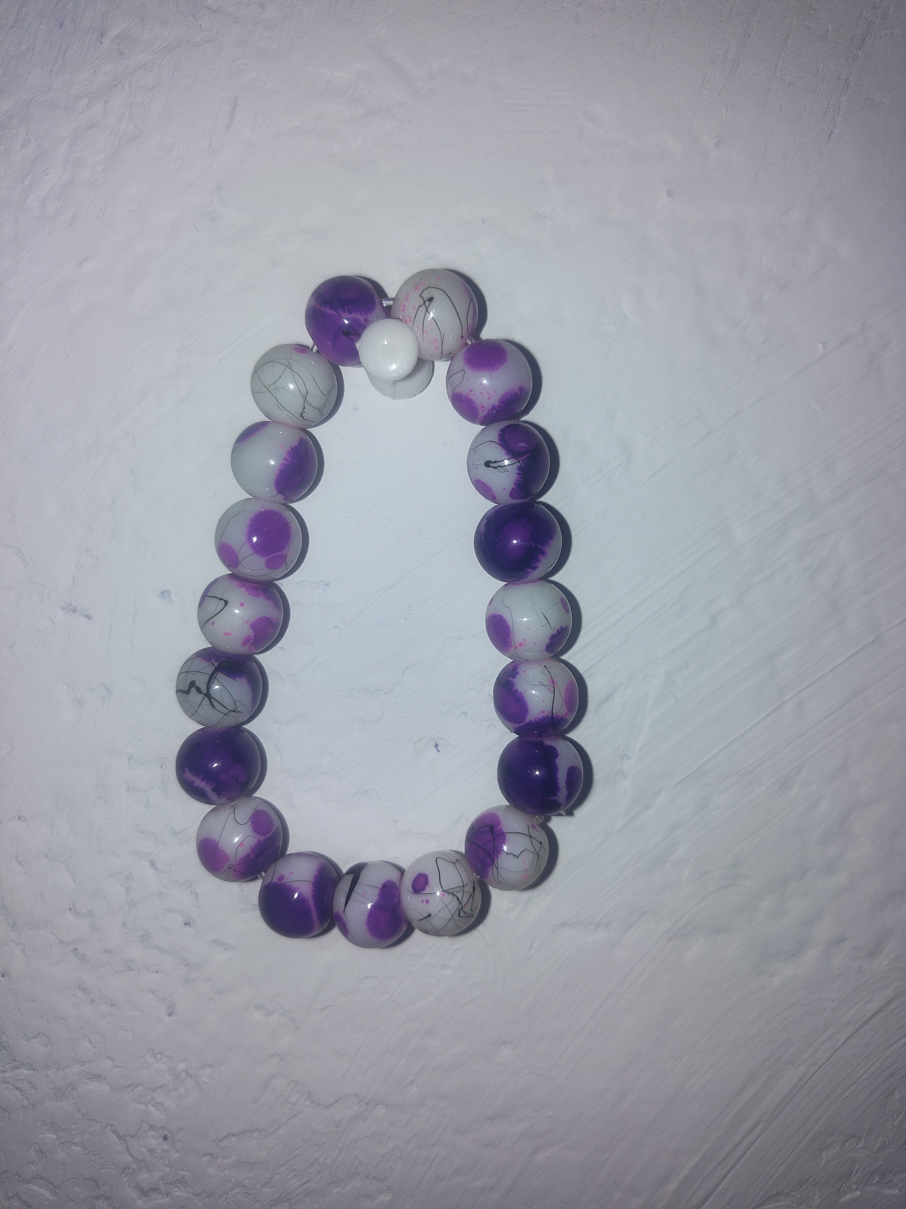 Glass beaded bracelet