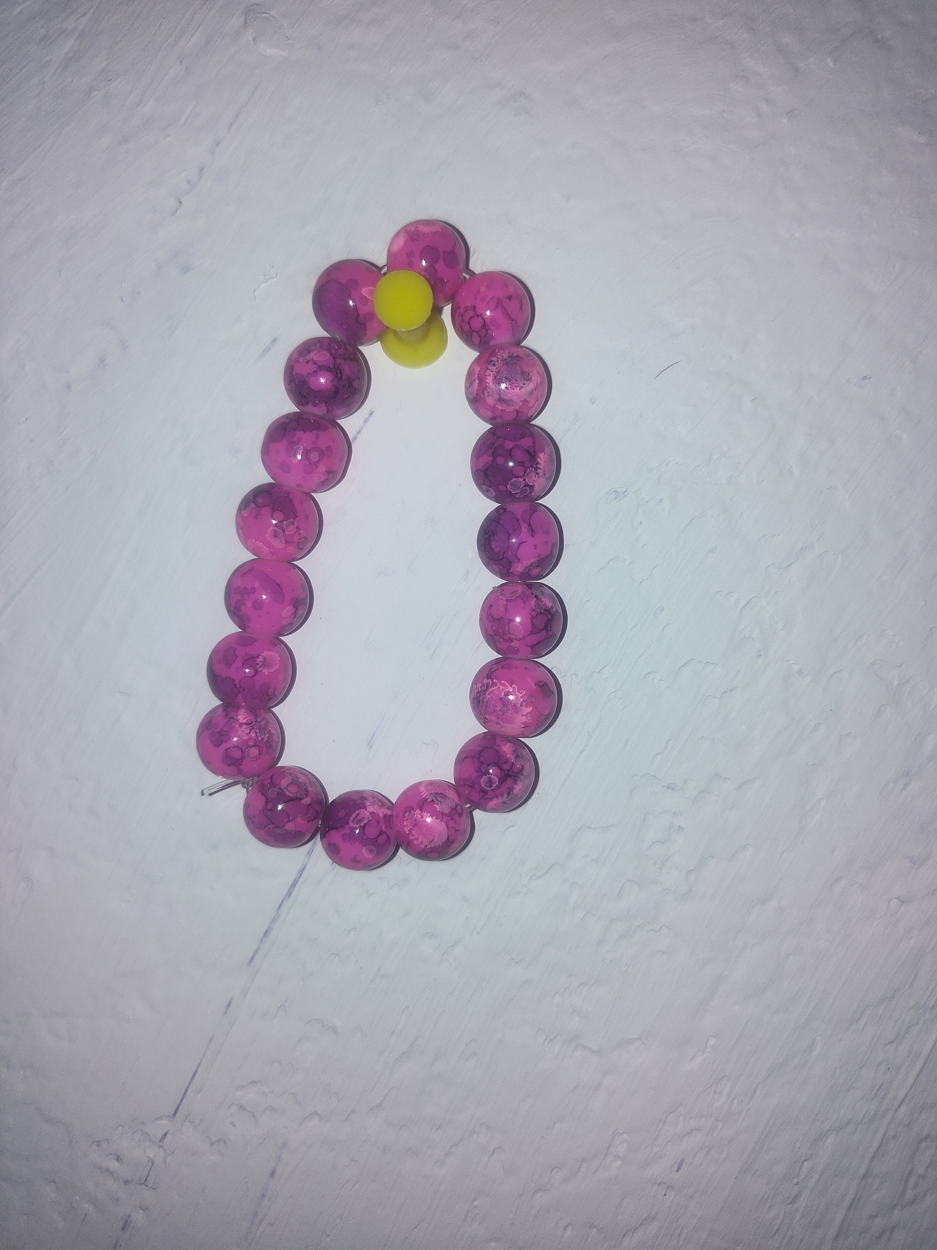 Glass beaded bracelet