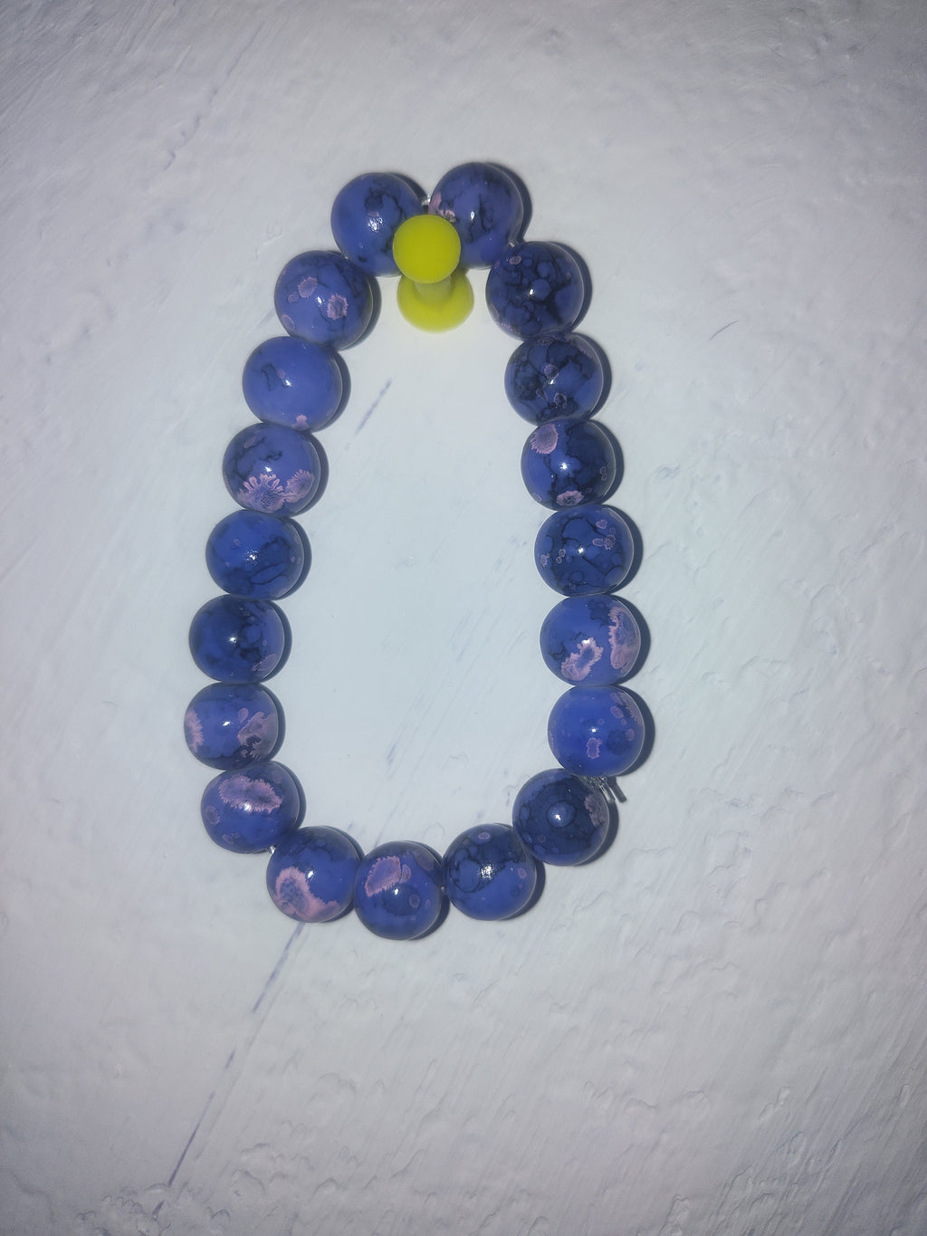 Glass beaded bracelet
