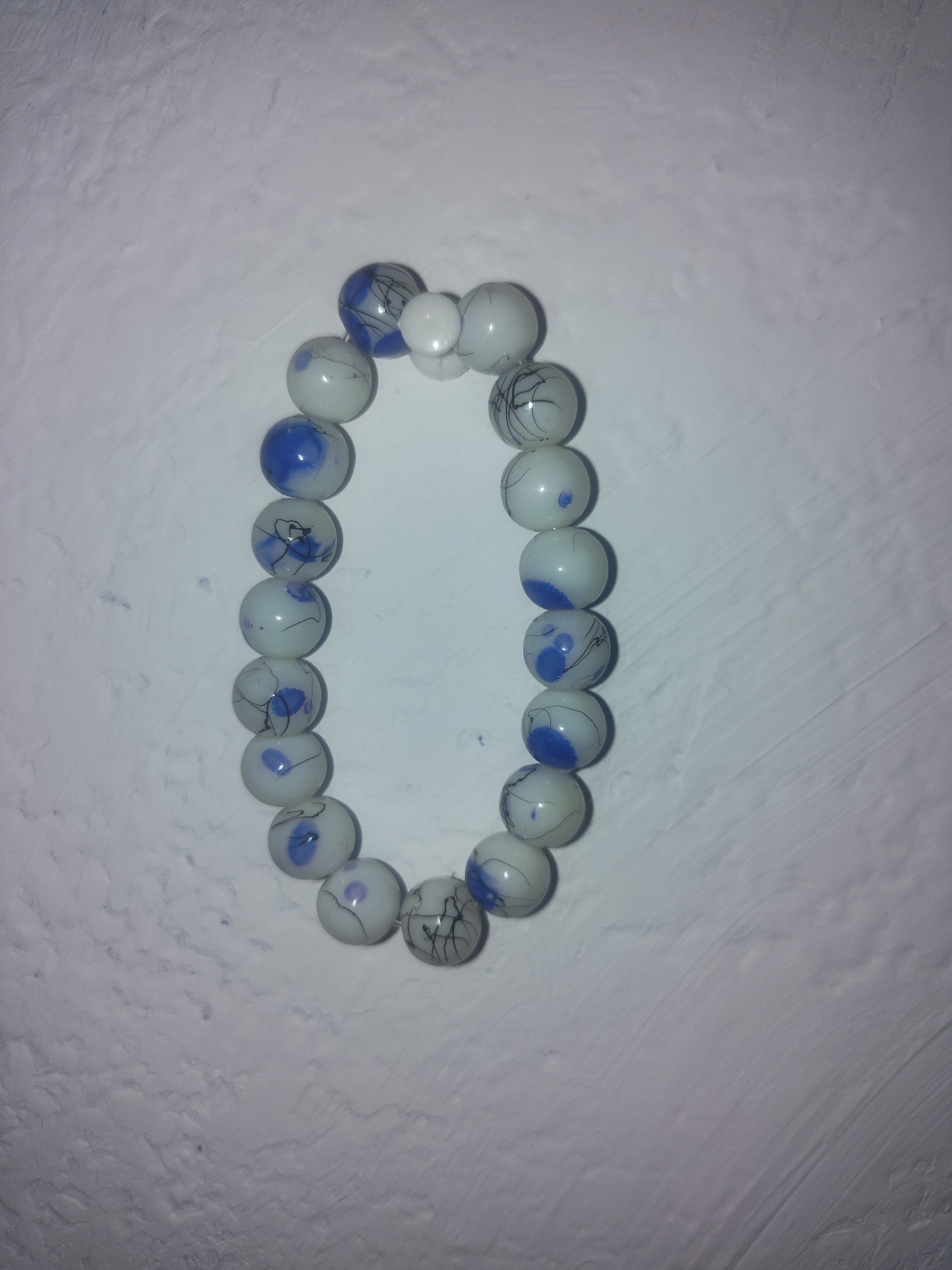Glass beaded bracelet