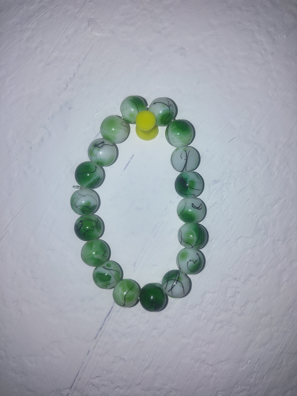 Glass beaded bracelet