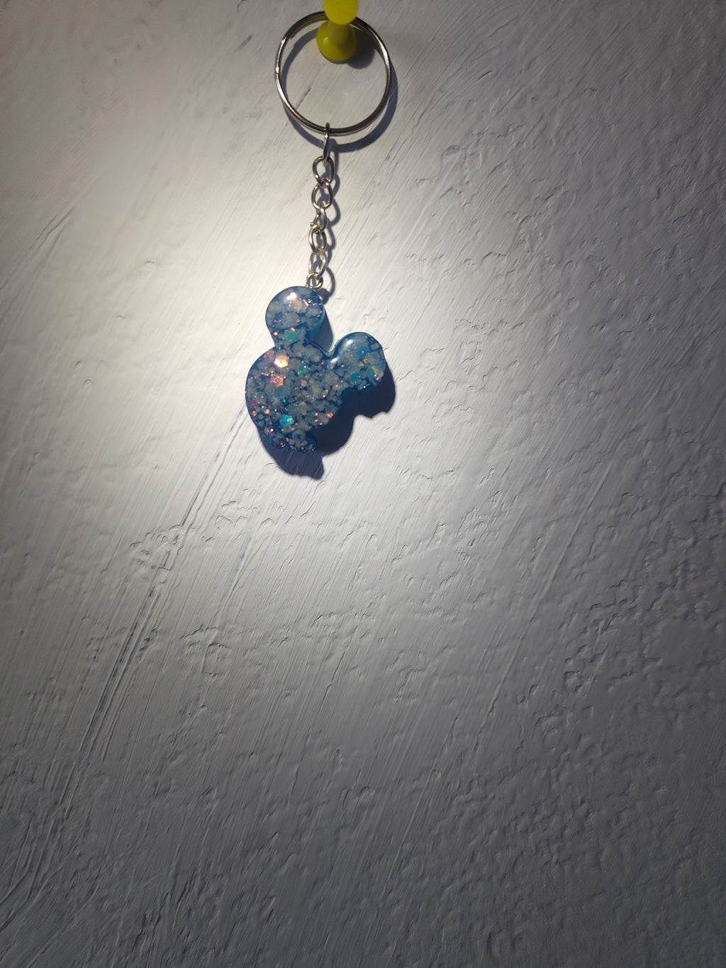 Small resin keychain