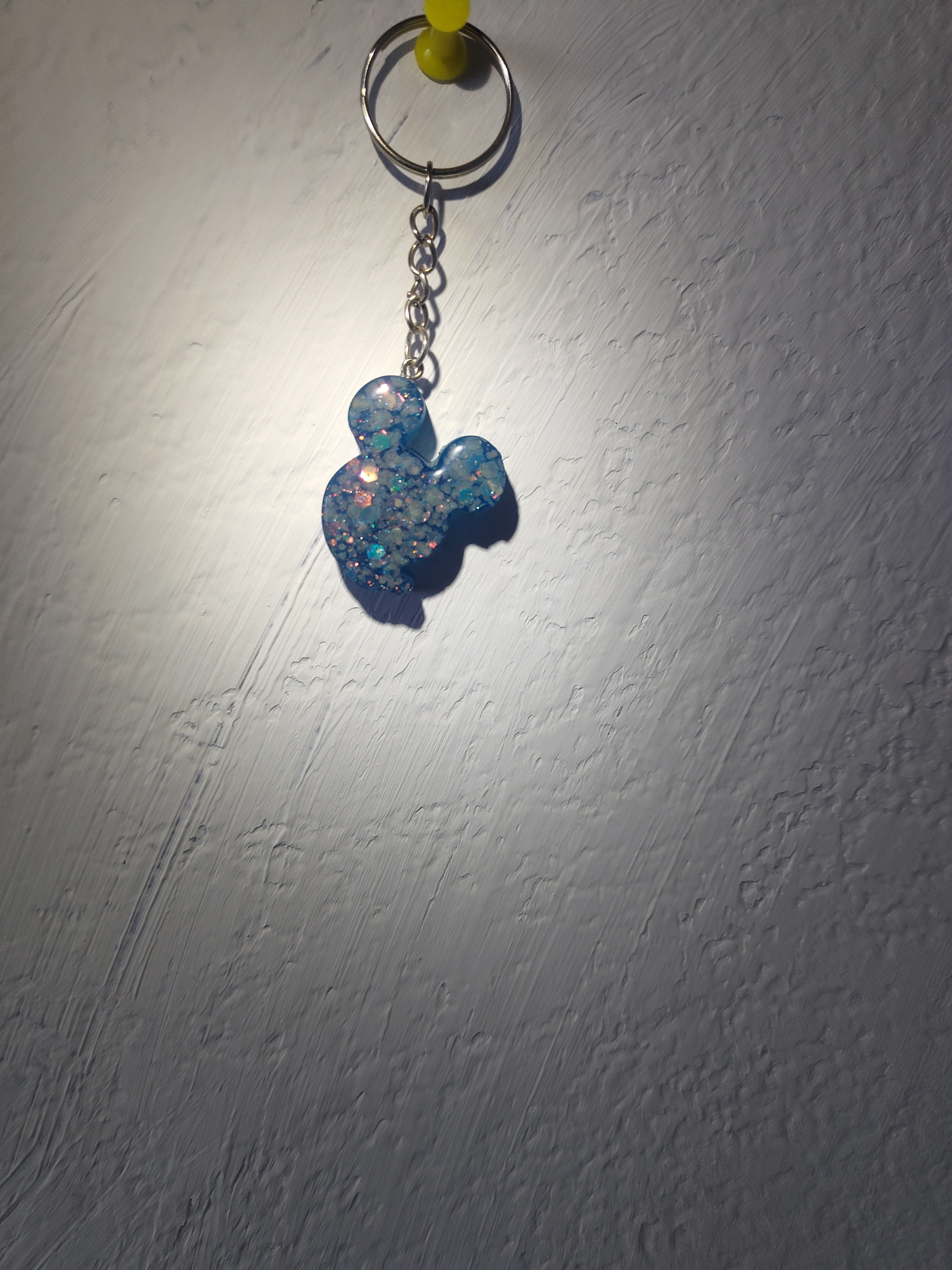Small resin keychain
