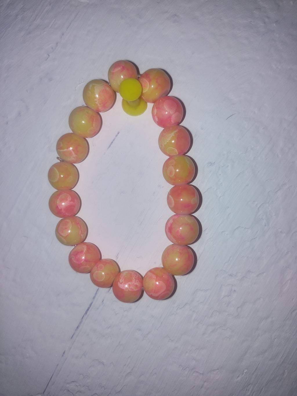 Glass beaded bracelet