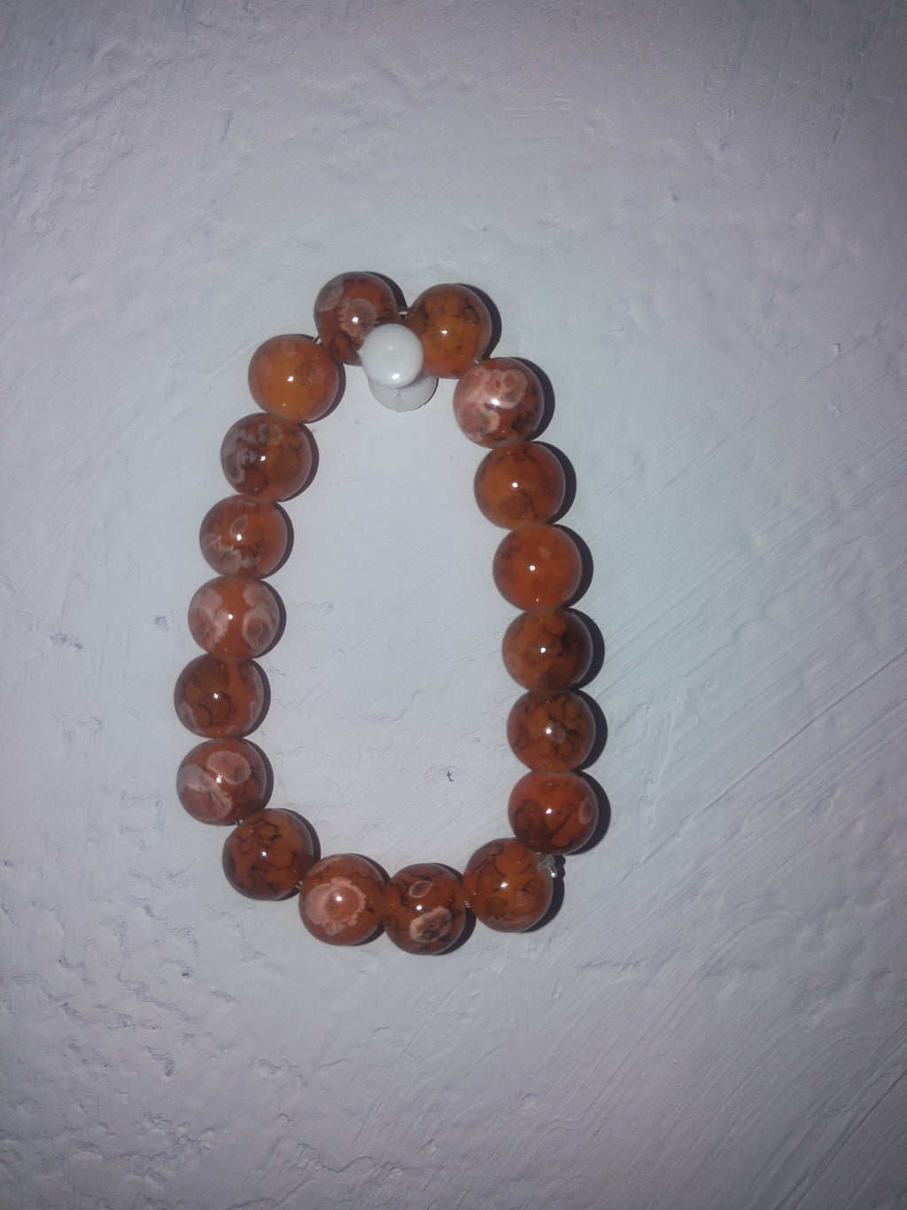 Glass beaded bracelet